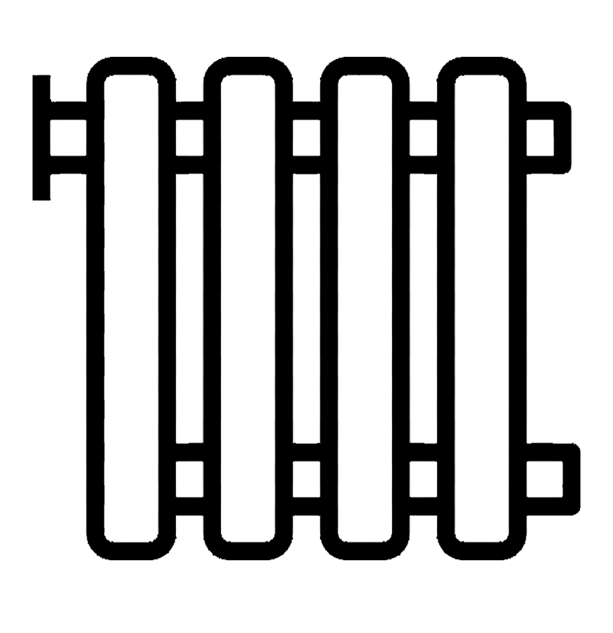 Рисунок батареи отопления