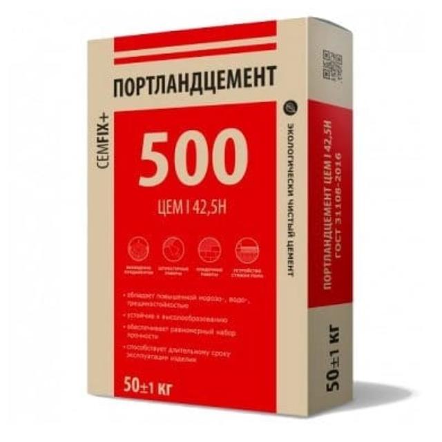 Цемент Мальцовский портландцемент Д0 М500 50кг